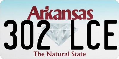 AR license plate 302LCE