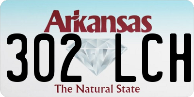 AR license plate 302LCH