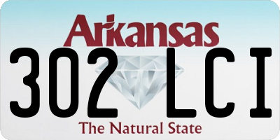 AR license plate 302LCI