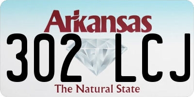 AR license plate 302LCJ