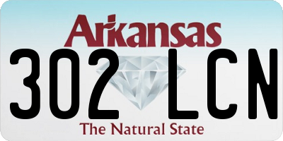 AR license plate 302LCN