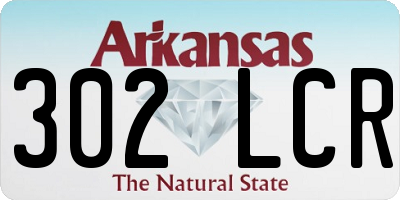 AR license plate 302LCR