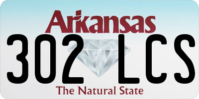 AR license plate 302LCS