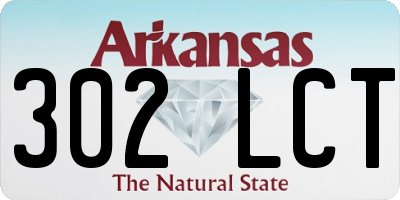 AR license plate 302LCT