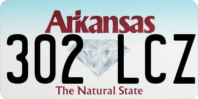 AR license plate 302LCZ