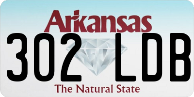 AR license plate 302LDB