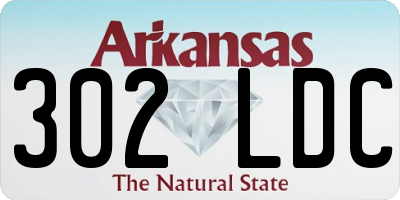AR license plate 302LDC