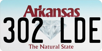 AR license plate 302LDE