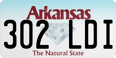 AR license plate 302LDI