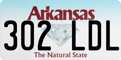 AR license plate 302LDL