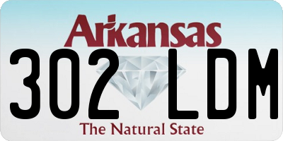 AR license plate 302LDM