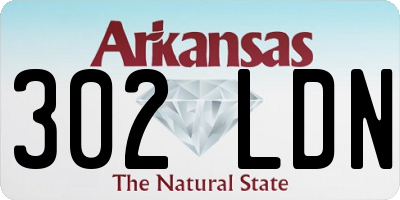 AR license plate 302LDN
