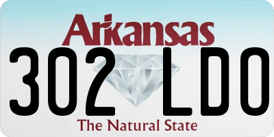 AR license plate 302LDO