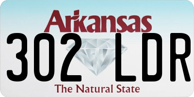 AR license plate 302LDR