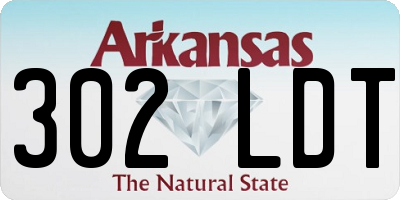 AR license plate 302LDT