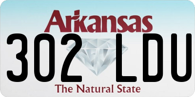 AR license plate 302LDU