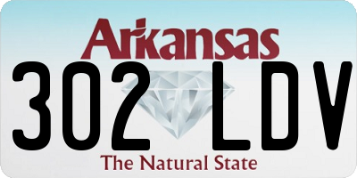 AR license plate 302LDV