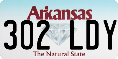 AR license plate 302LDY