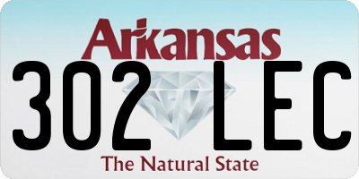 AR license plate 302LEC