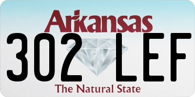 AR license plate 302LEF