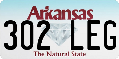 AR license plate 302LEG