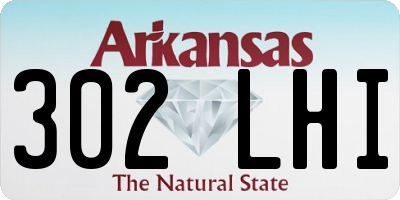 AR license plate 302LHI