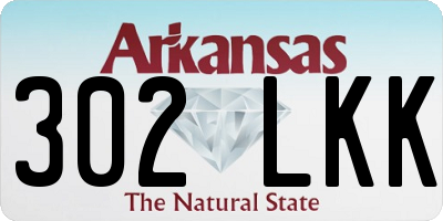 AR license plate 302LKK