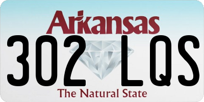 AR license plate 302LQS