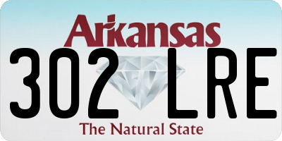 AR license plate 302LRE