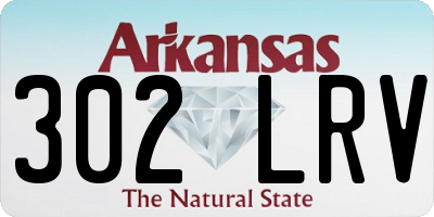 AR license plate 302LRV