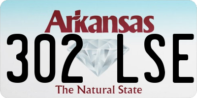AR license plate 302LSE