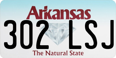 AR license plate 302LSJ