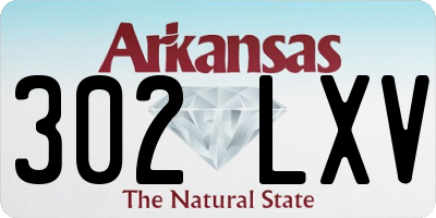 AR license plate 302LXV