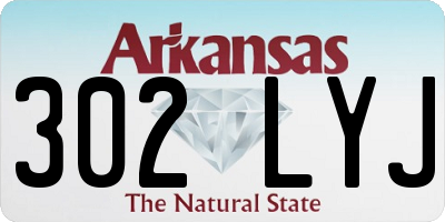 AR license plate 302LYJ