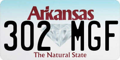 AR license plate 302MGF