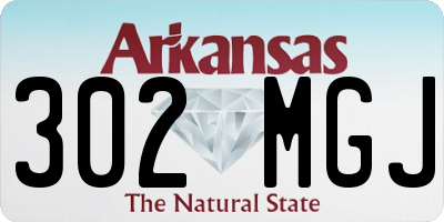 AR license plate 302MGJ