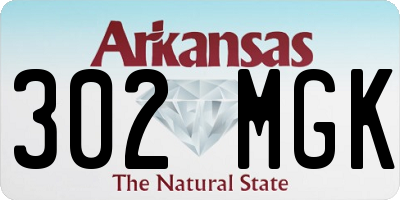 AR license plate 302MGK