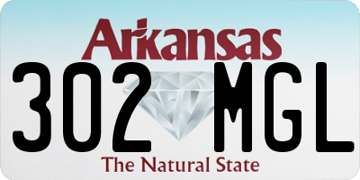 AR license plate 302MGL