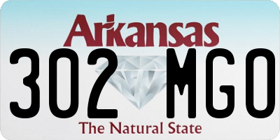 AR license plate 302MGO