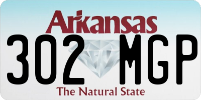 AR license plate 302MGP