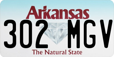 AR license plate 302MGV