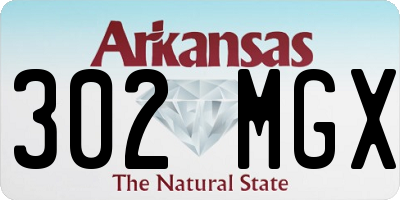 AR license plate 302MGX