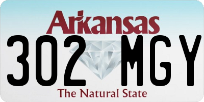 AR license plate 302MGY