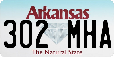 AR license plate 302MHA