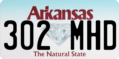 AR license plate 302MHD