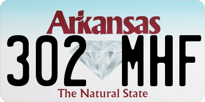 AR license plate 302MHF