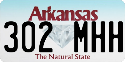 AR license plate 302MHH