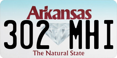 AR license plate 302MHI