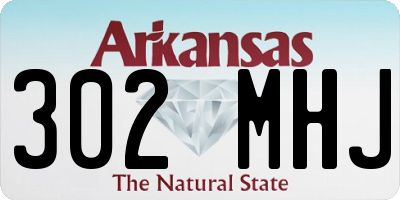 AR license plate 302MHJ