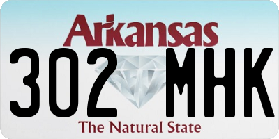 AR license plate 302MHK